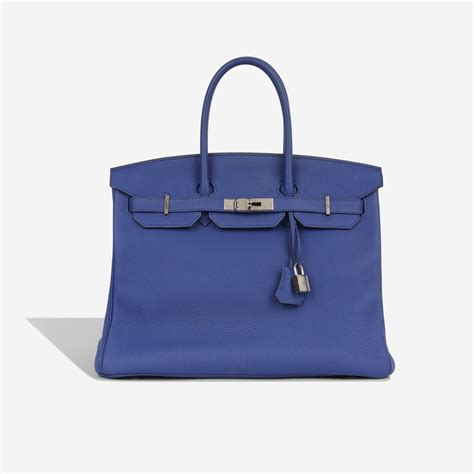 hermes birkin togo 35 bleu electrique|Hermes Birkin togo 35 silver.